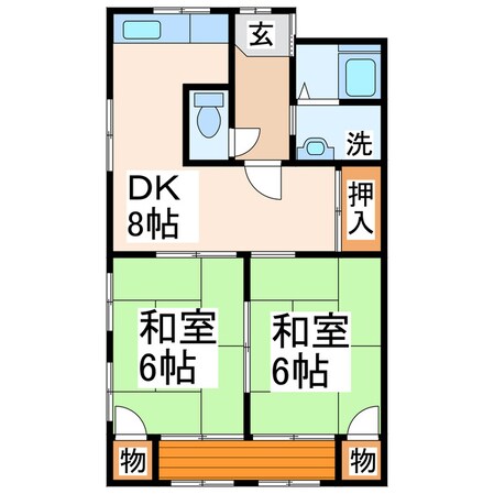 コーポ竹岡の物件間取画像